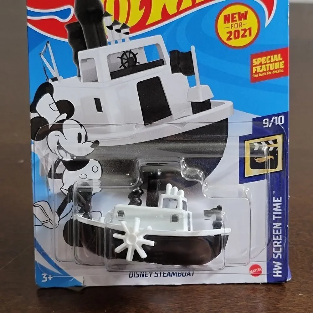 Hot Wheels Screen Time Disney Steamboat Mickey Moisés 1928 Black White New